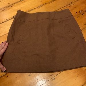 Camel Wool Miniskirt